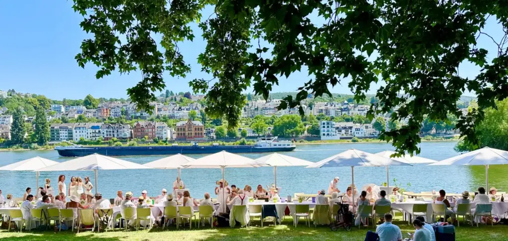 Dîner en blanc -  Kult-Picknick in Weiß mit Livemusik